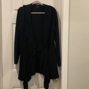 Women’s black long cardigan